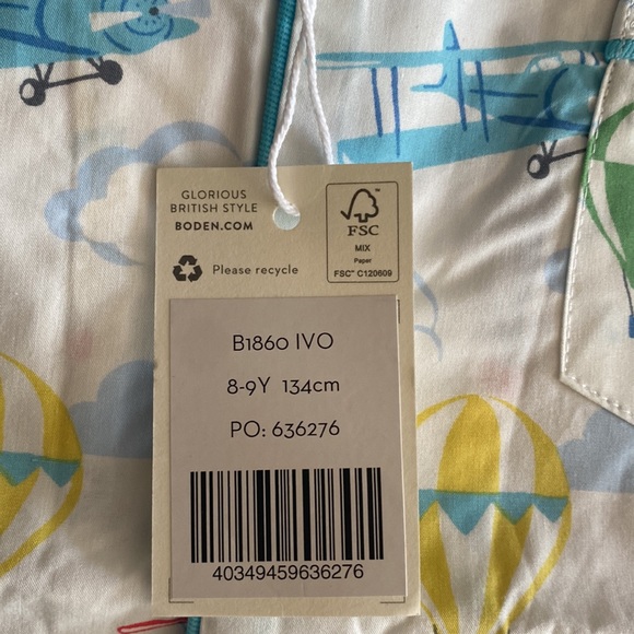 Boden White Nostalgic Short Pyjama Set( new) - Picture 9 of 9